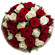 букет из красных и белых роз. Бразилия