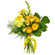 Желтый букет из роз и хризантем. Бразилия